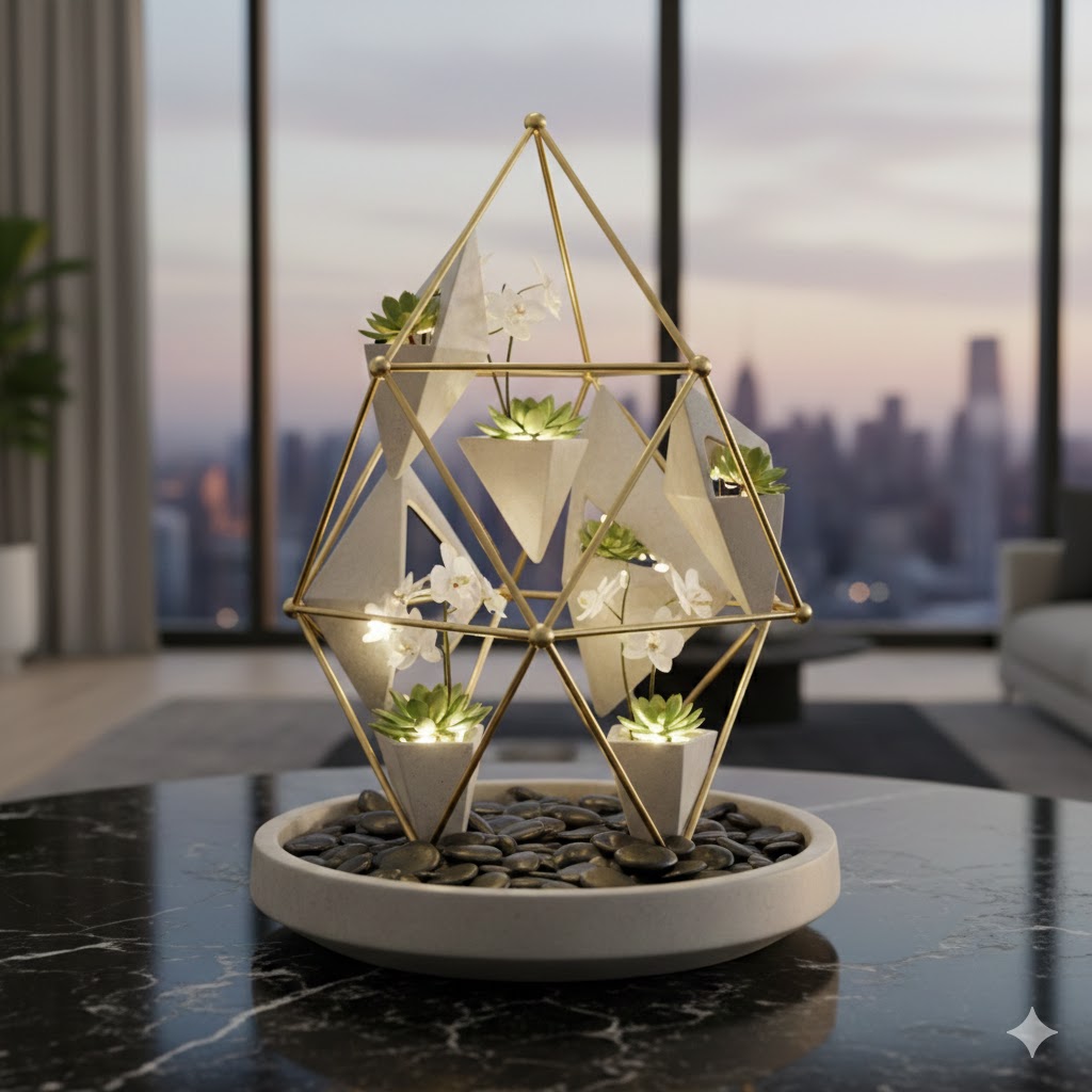 Modern Geometric Centrepiece