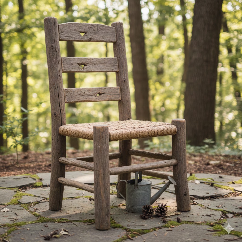 Rustic Wooden Chair